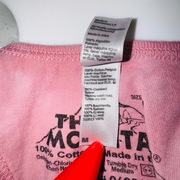 2013 The Mountain MD Racerback Tank Pink Dye Dress Psychedelic Rainbow Wolf Head - Picture 7 of 8